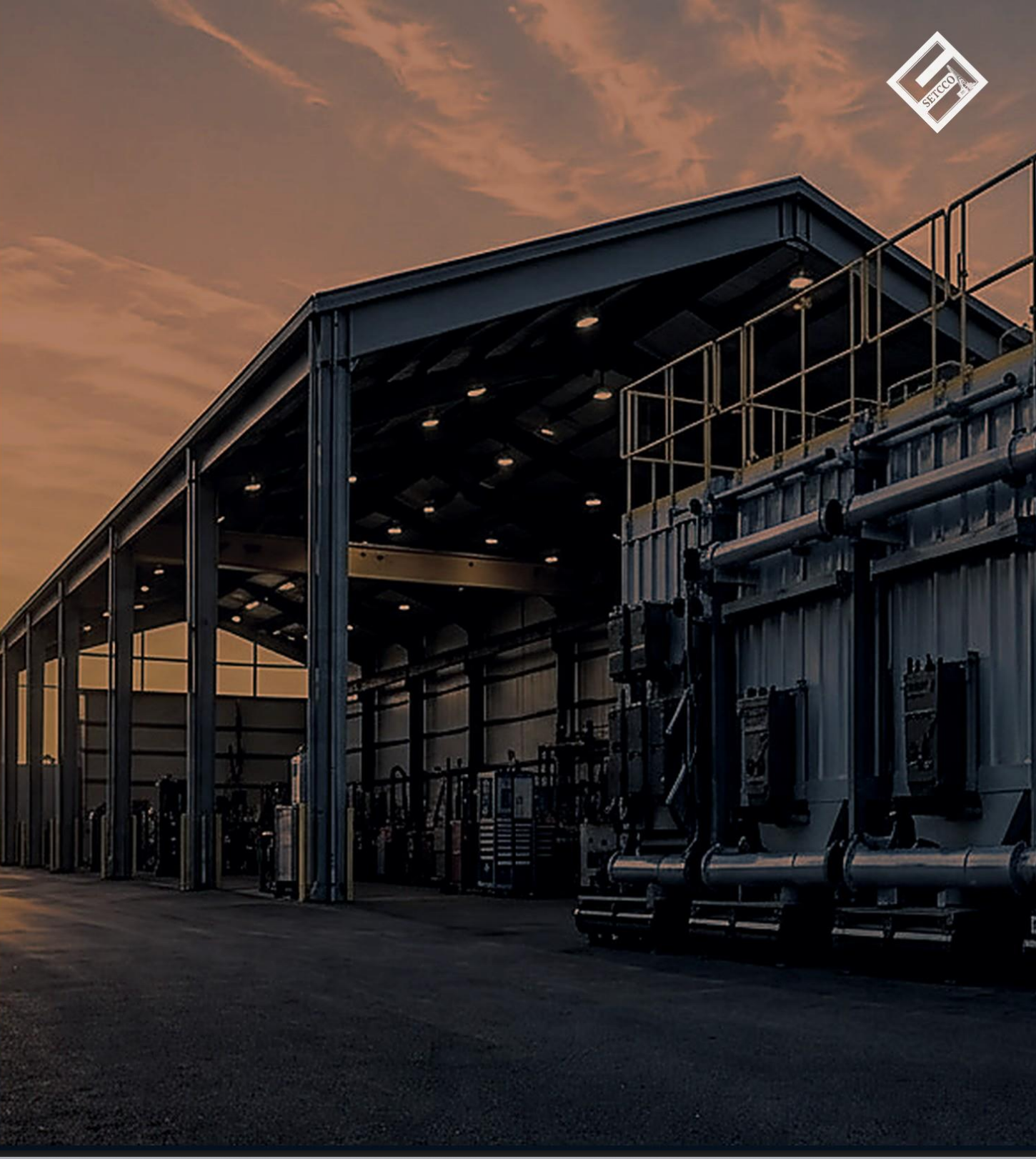 SETCCO plant at dusk