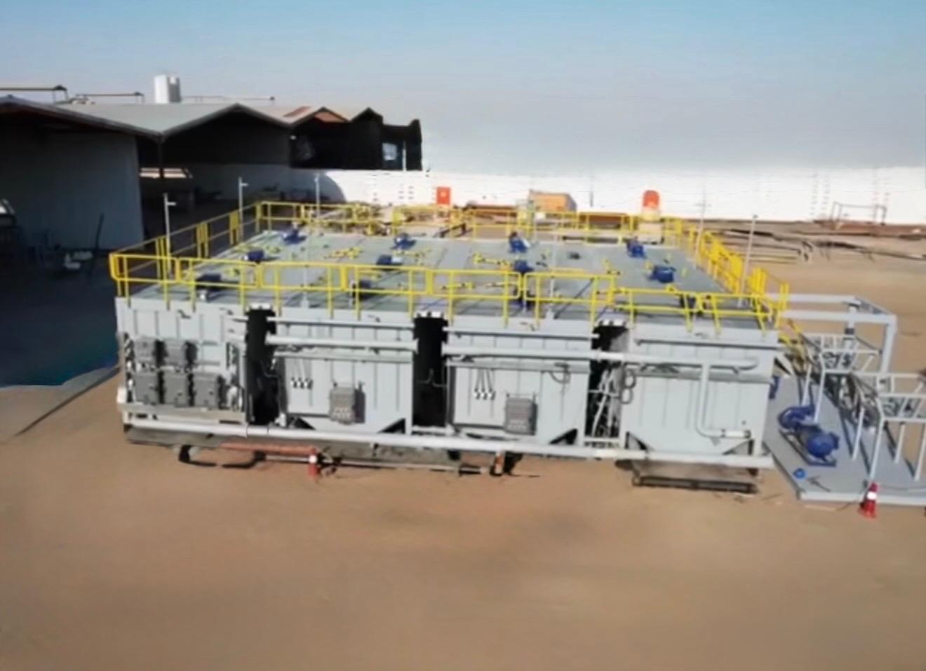 Mud system — tanks and platforms — delivered unit